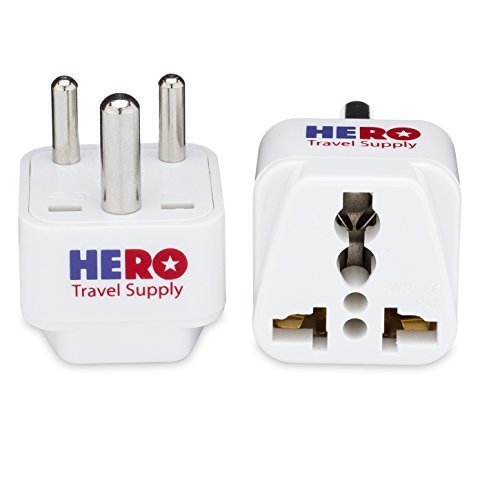 Premium US to India Power Adapter Plug (Type D, 3 Pack)