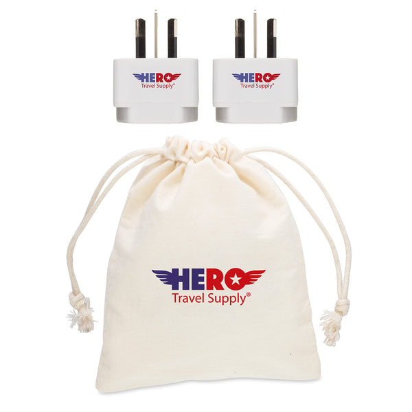 Premium US to Australia & NZ Adapter Plug (Type I, 3 Pack, Grounded)