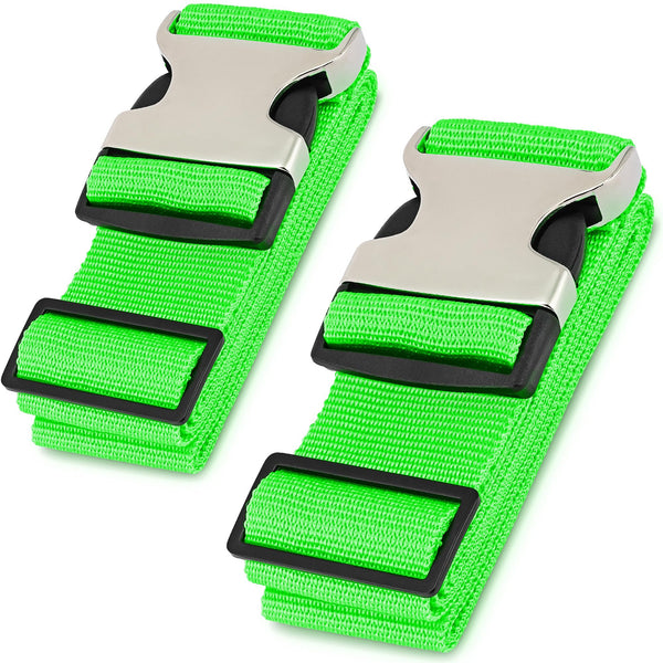 HERO Luggage Straps for Suitcases and Carry-On (2-Pack) Heavy-Duty Secure Belts with 700+ lbs. Max Force Tension
