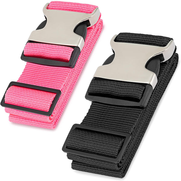 HERO Luggage Straps for Suitcases and Carry-On (2-Pack) Heavy-Duty Secure Belts with 700+ lbs. Max Force Tension