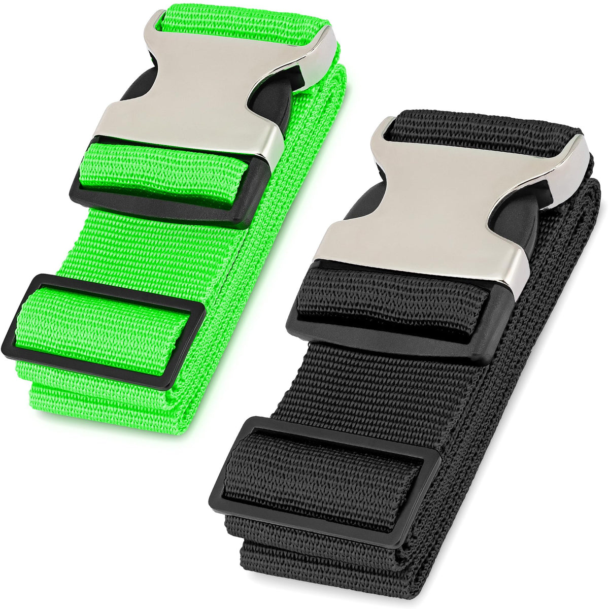 HERO Luggage Straps for Suitcases and Carry-On (2-Pack) Heavy-Duty