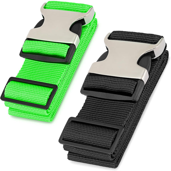 HERO Luggage Straps for Suitcases and Carry-On (2-Pack) Heavy-Duty Secure Belts with 700+ lbs. Max Force Tension