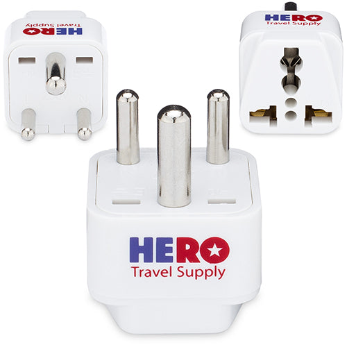 Premium US to India Power Adapter Plug (Type D, 3 Pack)
