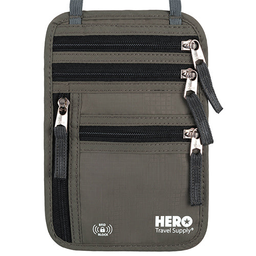 HERO Neck Wallet - RFID Blocking Passport Holder