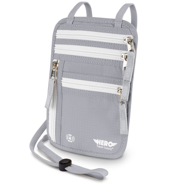 HERO Neck Wallet - RFID Blocking Passport Holder