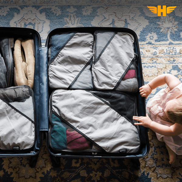 HERO Packing Cubes (Set of 3) with Bonus Laundry Bag