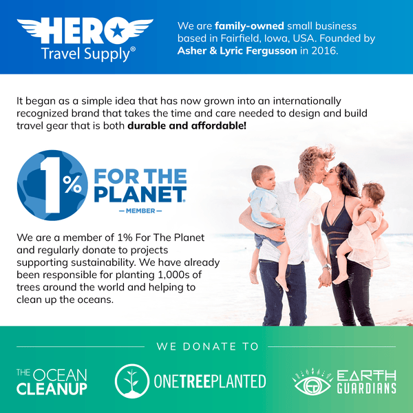 HERO Packing Cubes (Set of 3) with Bonus Laundry Bag