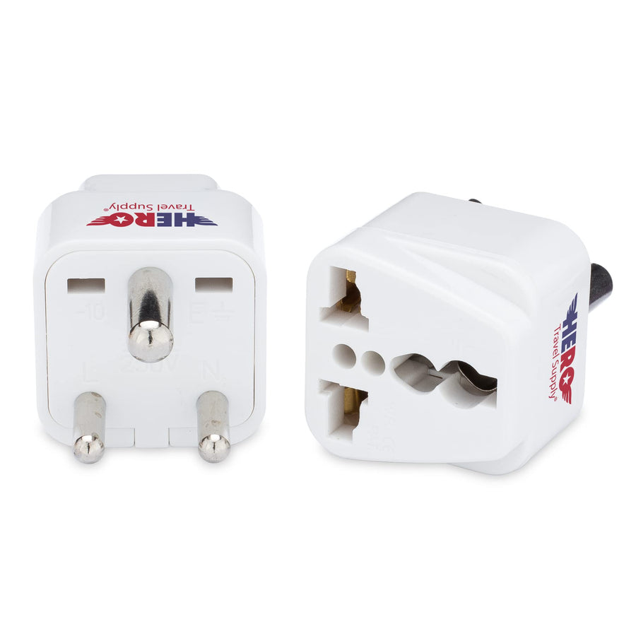 Premium US to India Power Adapter Plug (Type D, 3 Pack)