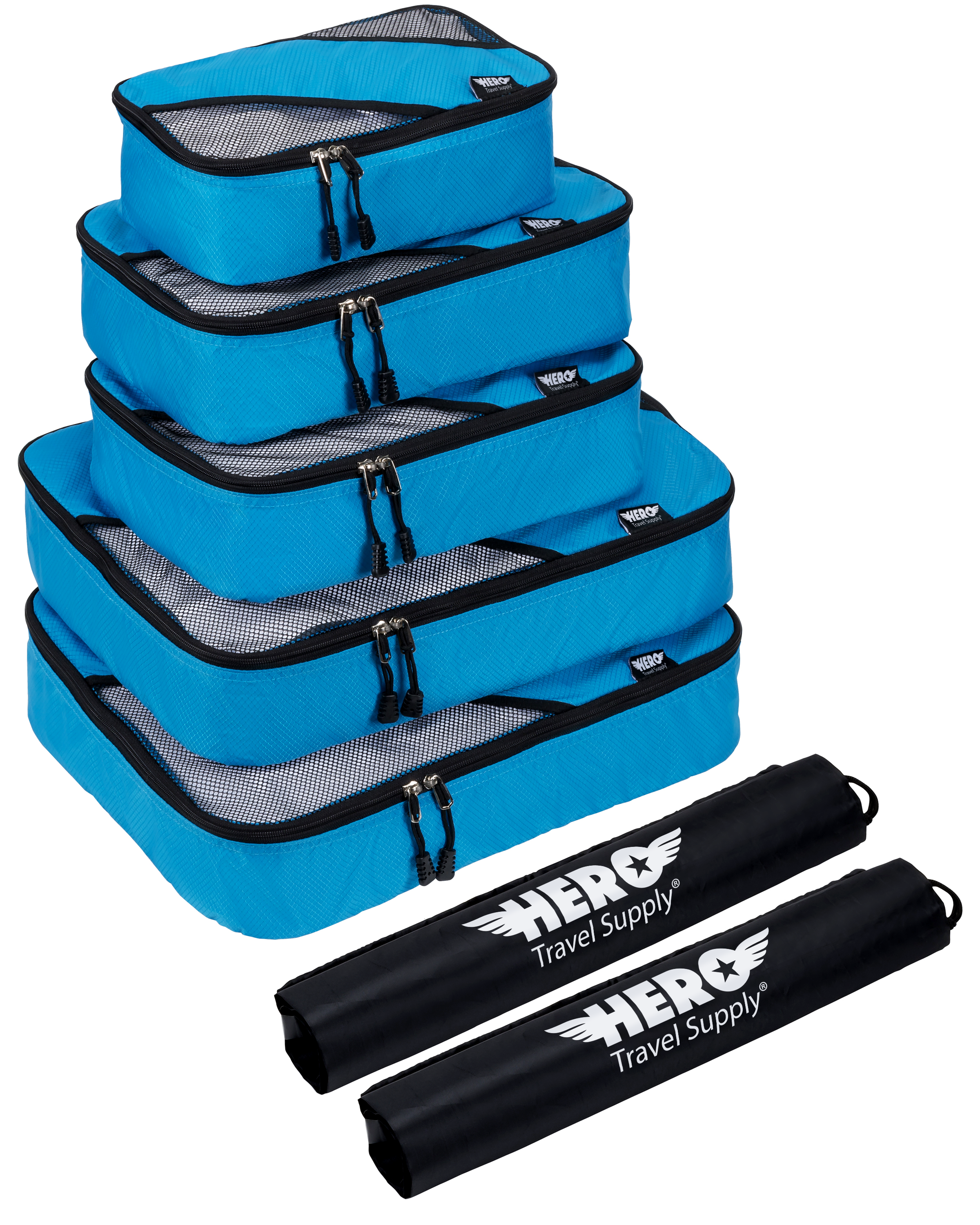 Bag-all Todays Hero Product - Packing Cubes Natural, Print, 3-Pack
